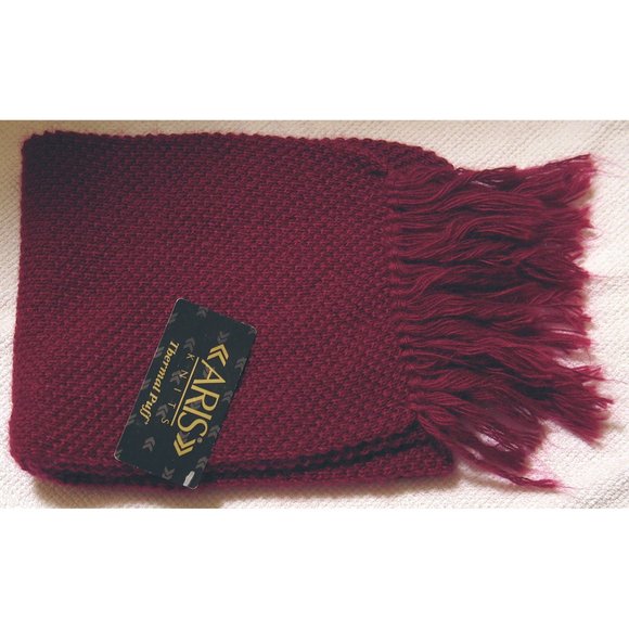 NWT ARIS Thermal Puff Scarf + Headband - Wine Hollyberry- USA - Picture 4 of 7